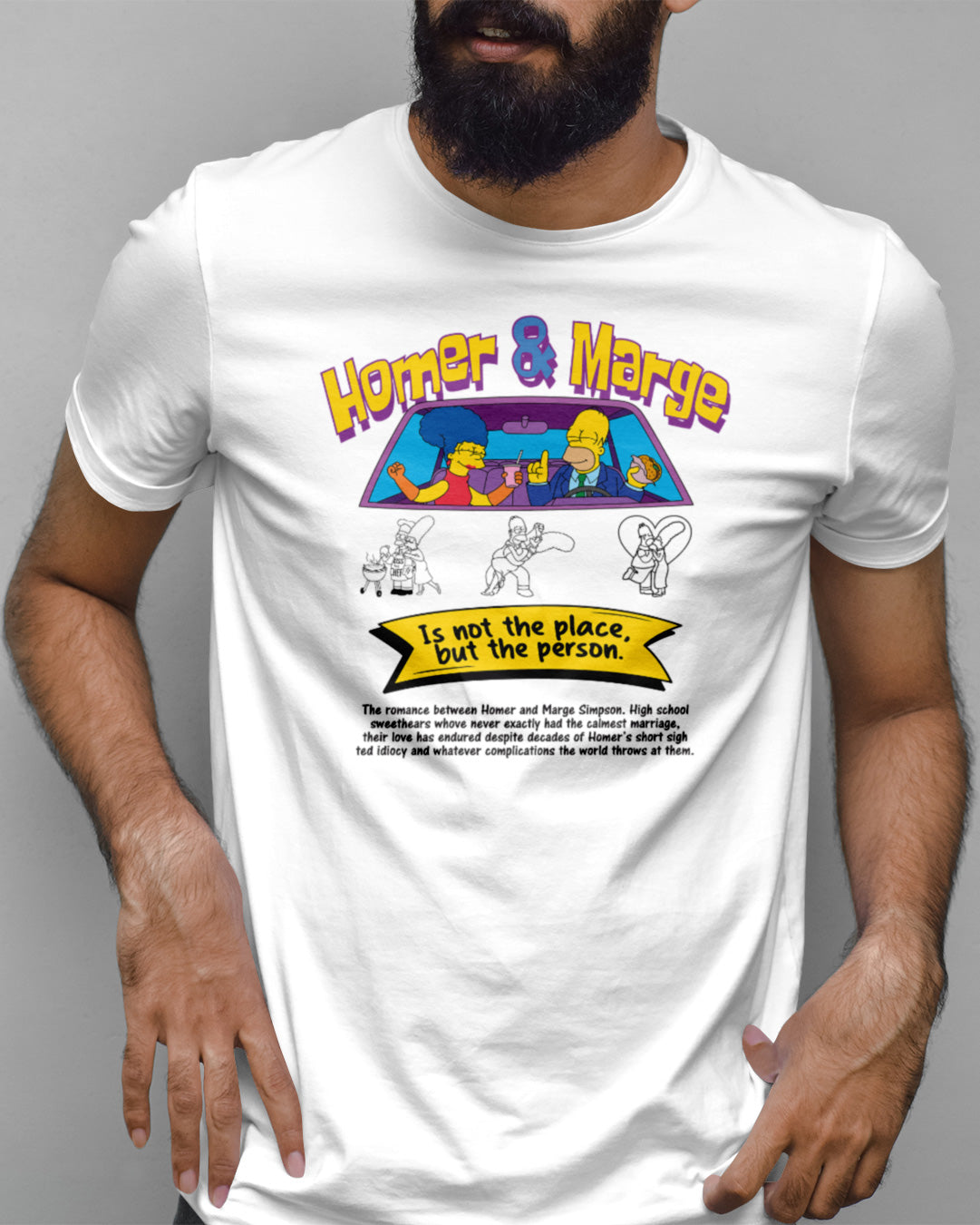 Cartoon - Los Simpsons - Homero y Marge