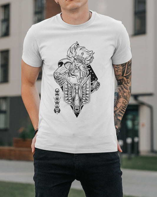 Polera Caballeros del Zodiaco - Hyoga de Cisne