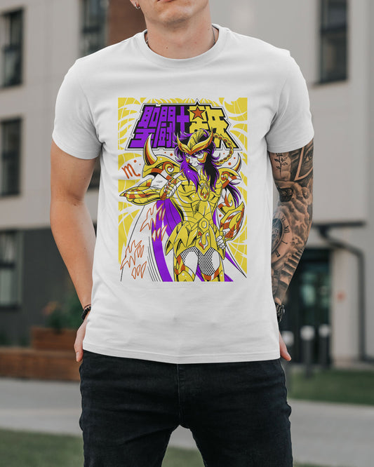 Polera Caballeros del Zodiaco - Milo de Escopio