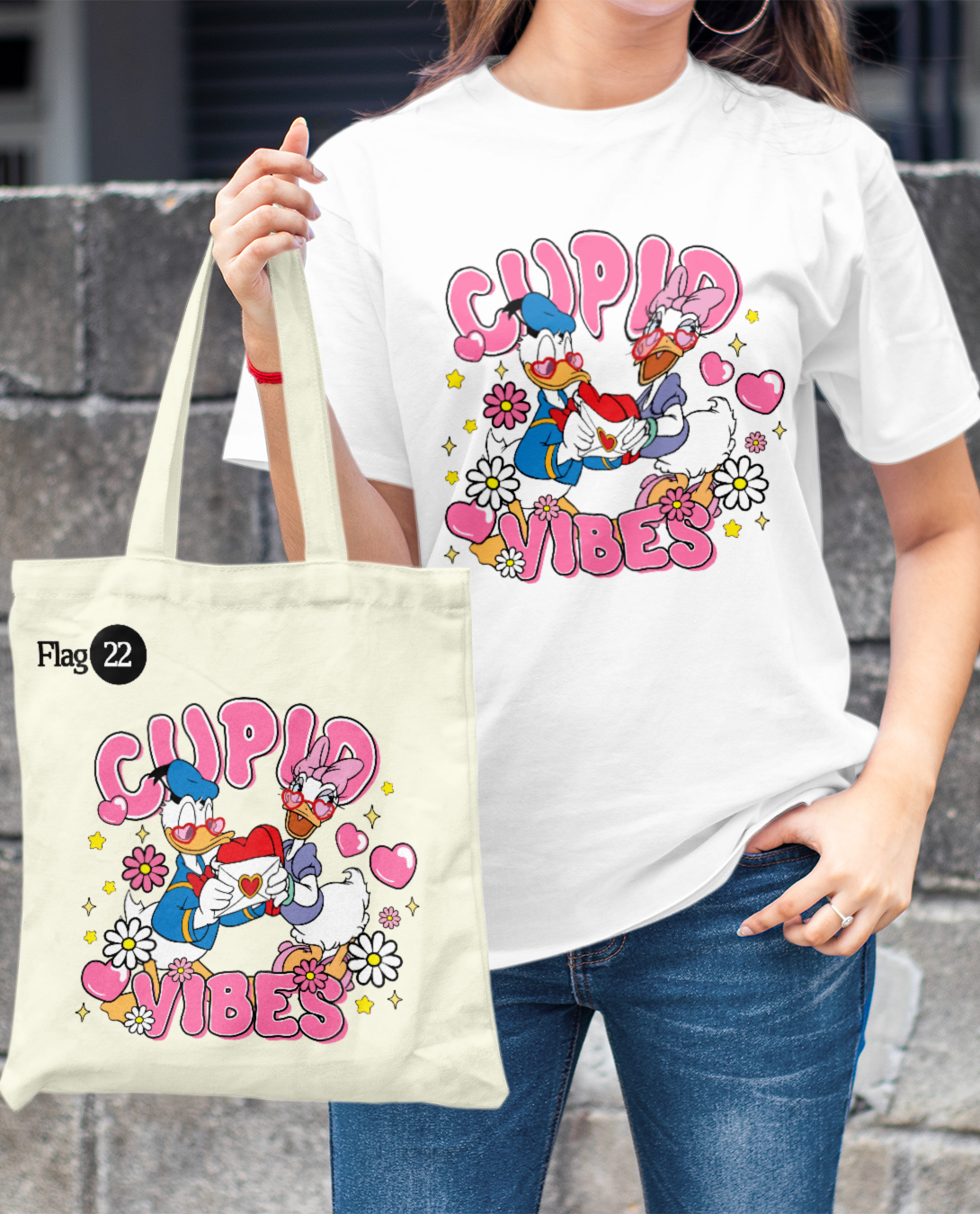 Bolsa Pato Donald y Daisy