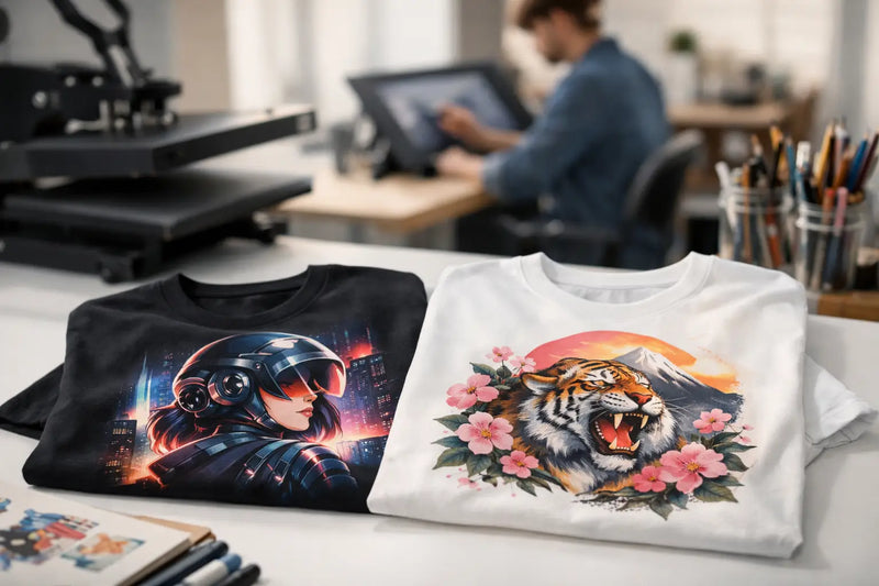 Poleras personalizadas con ilustración que destacan
