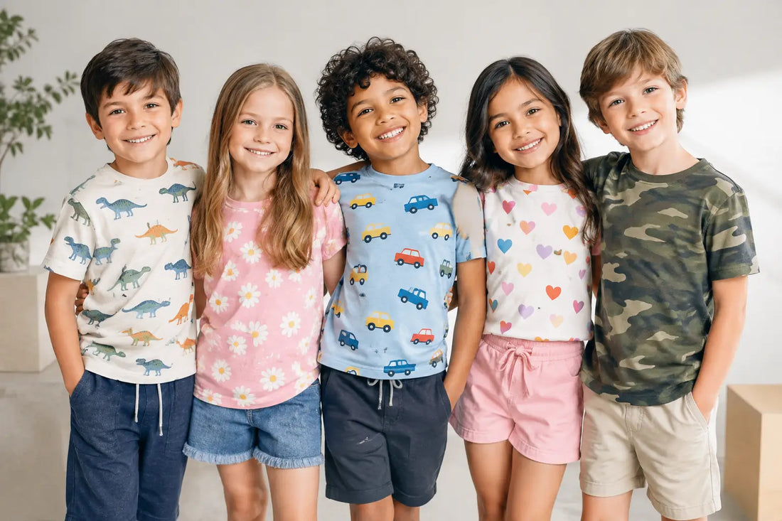 Tallas infantiles estampadas que sí les quedan bien