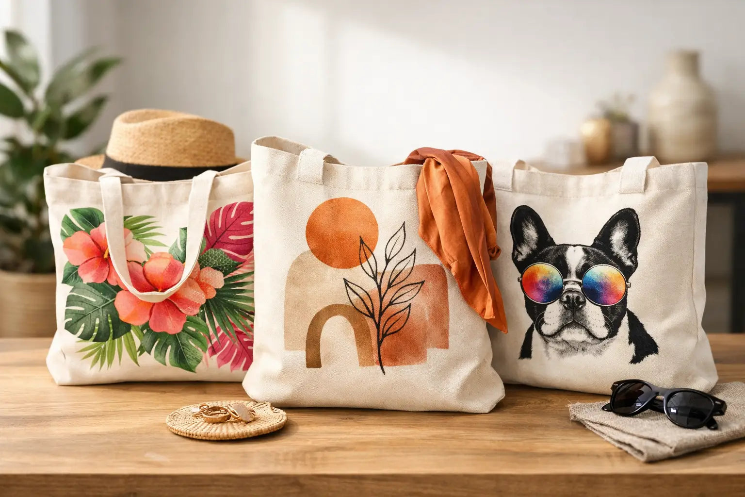Totebags personalizadas estampadas con estilo
