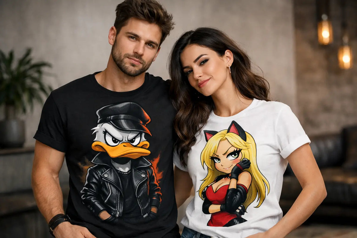 Poleras cartoon para adultos con actitud