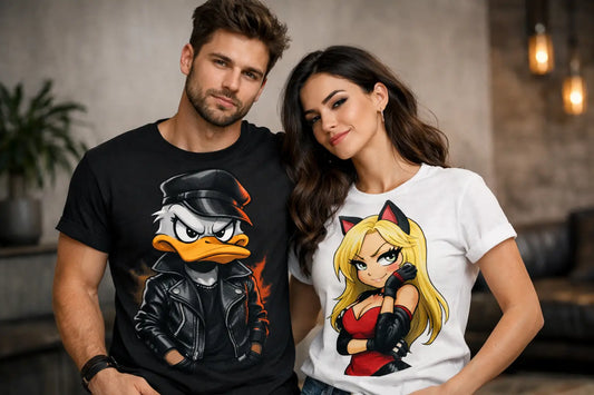 Poleras cartoon para adultos con actitud