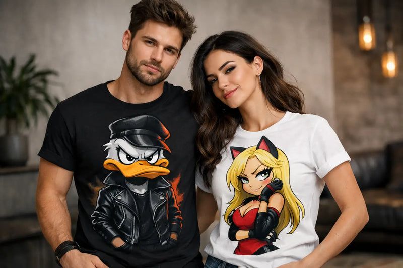Poleras cartoon para adultos con actitud