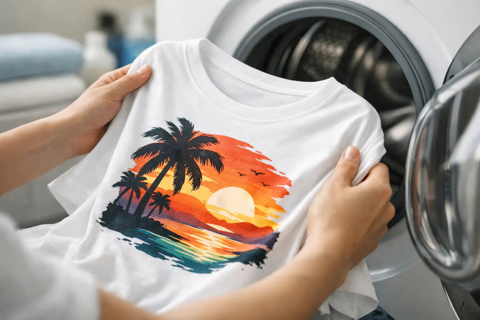 Cómo lavar poleras con estampado sin dañarlo