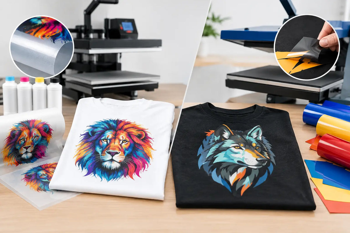DTF versus vinilo textil: ¿cuál te conviene?