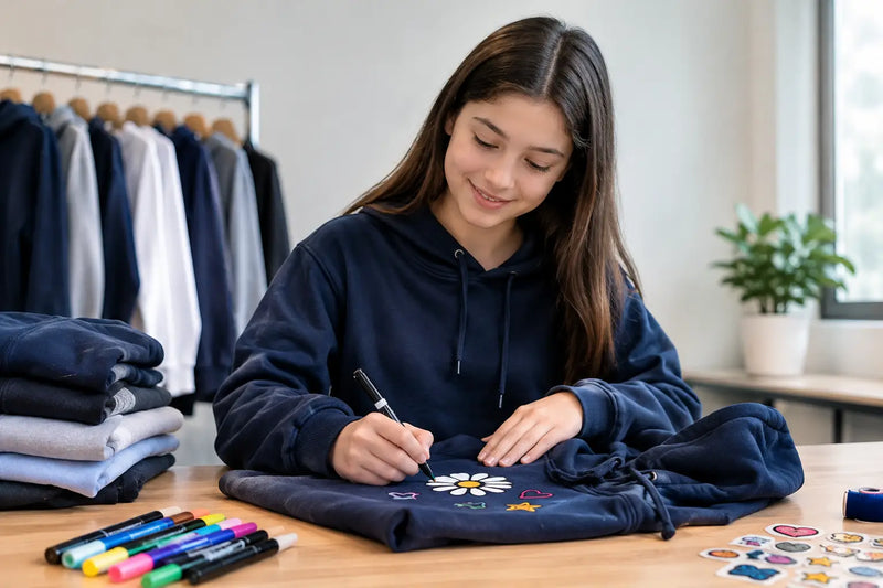 Personalizar polerón escolar con estilo propio