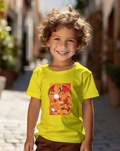 Polera Pokémon - Charmander y el poder del fuego