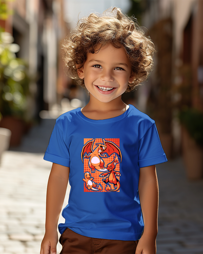 Polera Pokémon - Charmander y el poder del fuego