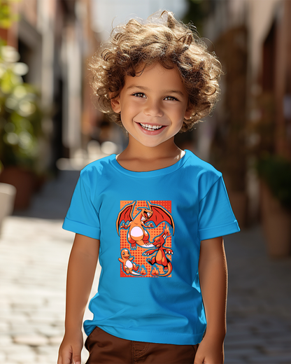 Polera Pokémon - Charmander y el poder del fuego