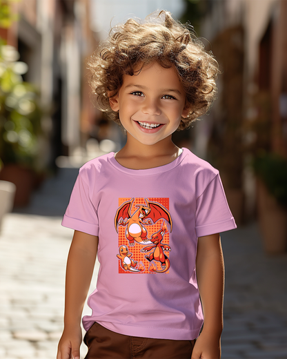 Polera Pokémon - Charmander y el poder del fuego