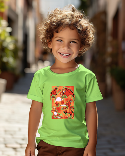 Polera Pokémon - Charmander y el poder del fuego