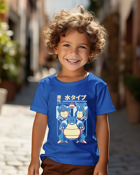 Polera Pokémon - Squirtle, Wartortle y Blastoise