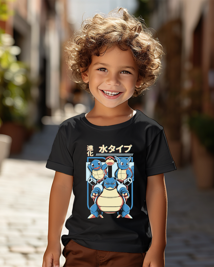 Polera Pokémon - Squirtle, Wartortle y Blastoise
