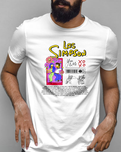 Polera  Los Simpsons - Tu y Yo