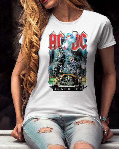 Polera  AC-DC Black Ice Live