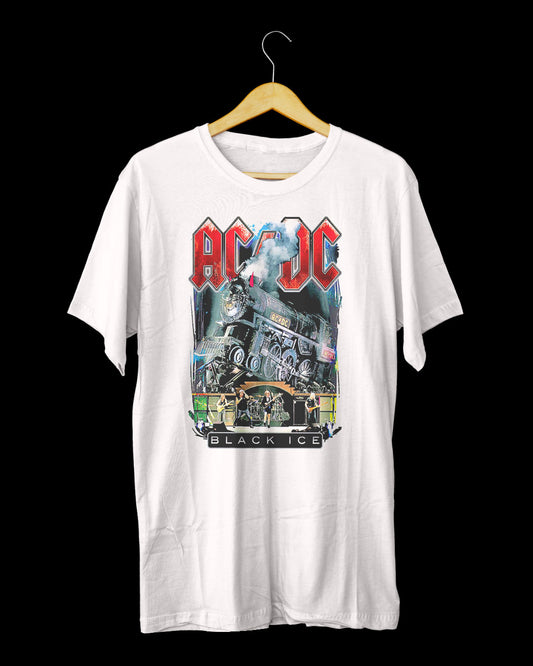 Polera  AC-DC Black Ice Live