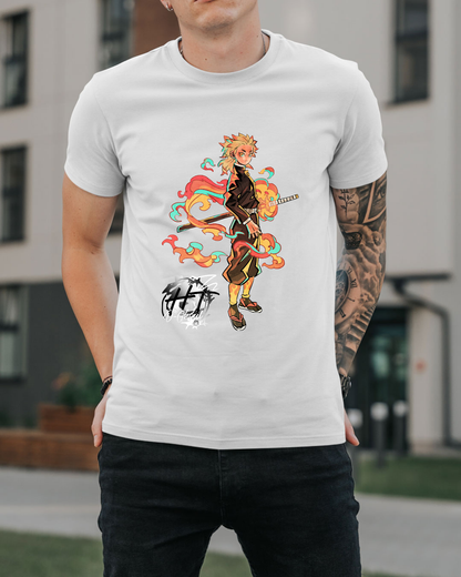 Polera Demon Slayer - Pilar de Fuego
