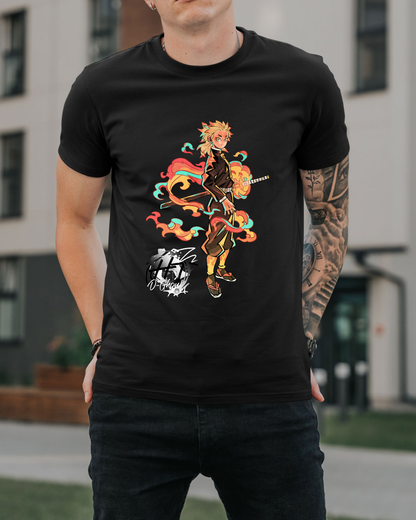 Polera Demon Slayer - Pilar de Fuego