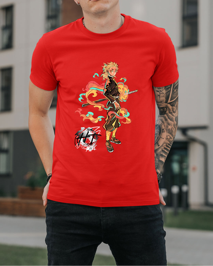 Polera Demon Slayer - Pilar de Fuego