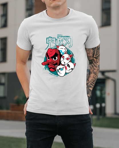 Polera Demon Slayer - Máscara Okina