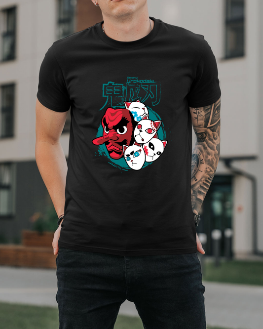 Polera Demon Slayer - Máscara Okina
