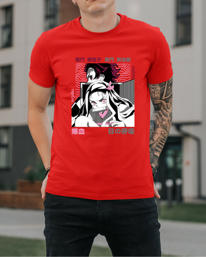 Polera Demon Slayer - Tanjiro y Nezuko