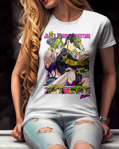 Polera JoJo´s Bizarre - Jotaro y Jolyne