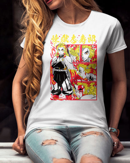 Polera Damon Slayer - Rengoku