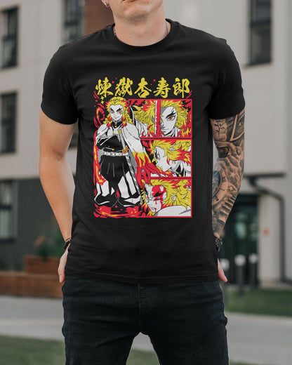 Polera Damon Slayer - Rengoku