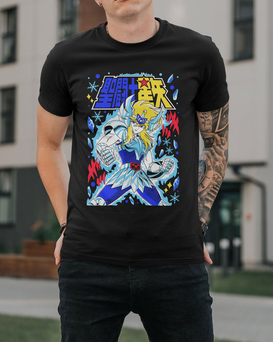 Polera Caballeros del Zodiaco - Hyoga de Cisne
