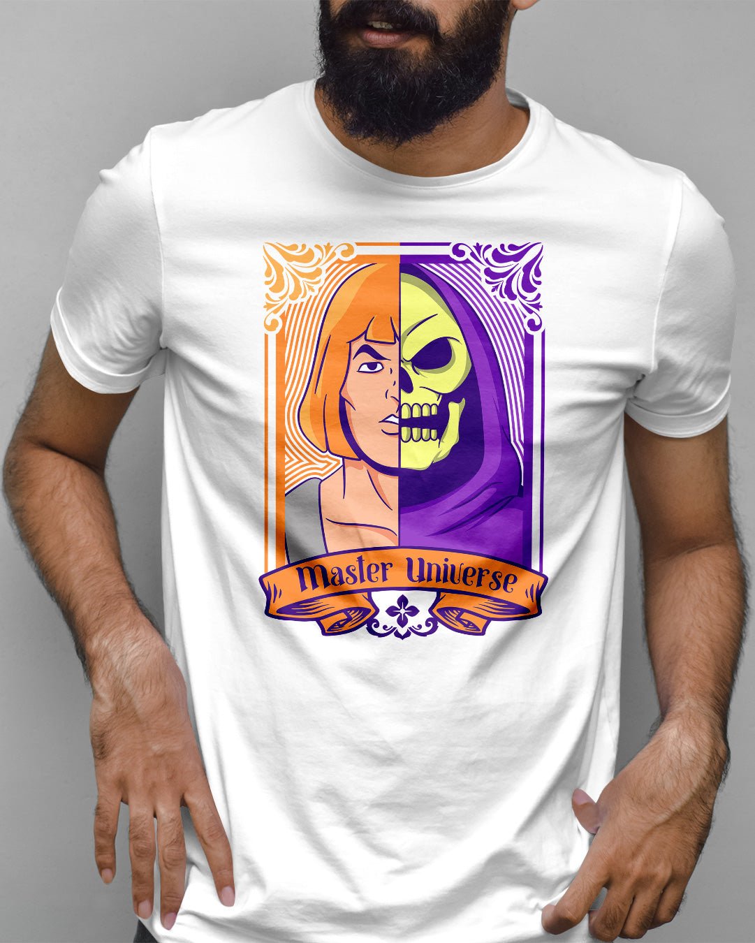 Cartoon - He - Man y Skeletor face - Flag22 Store