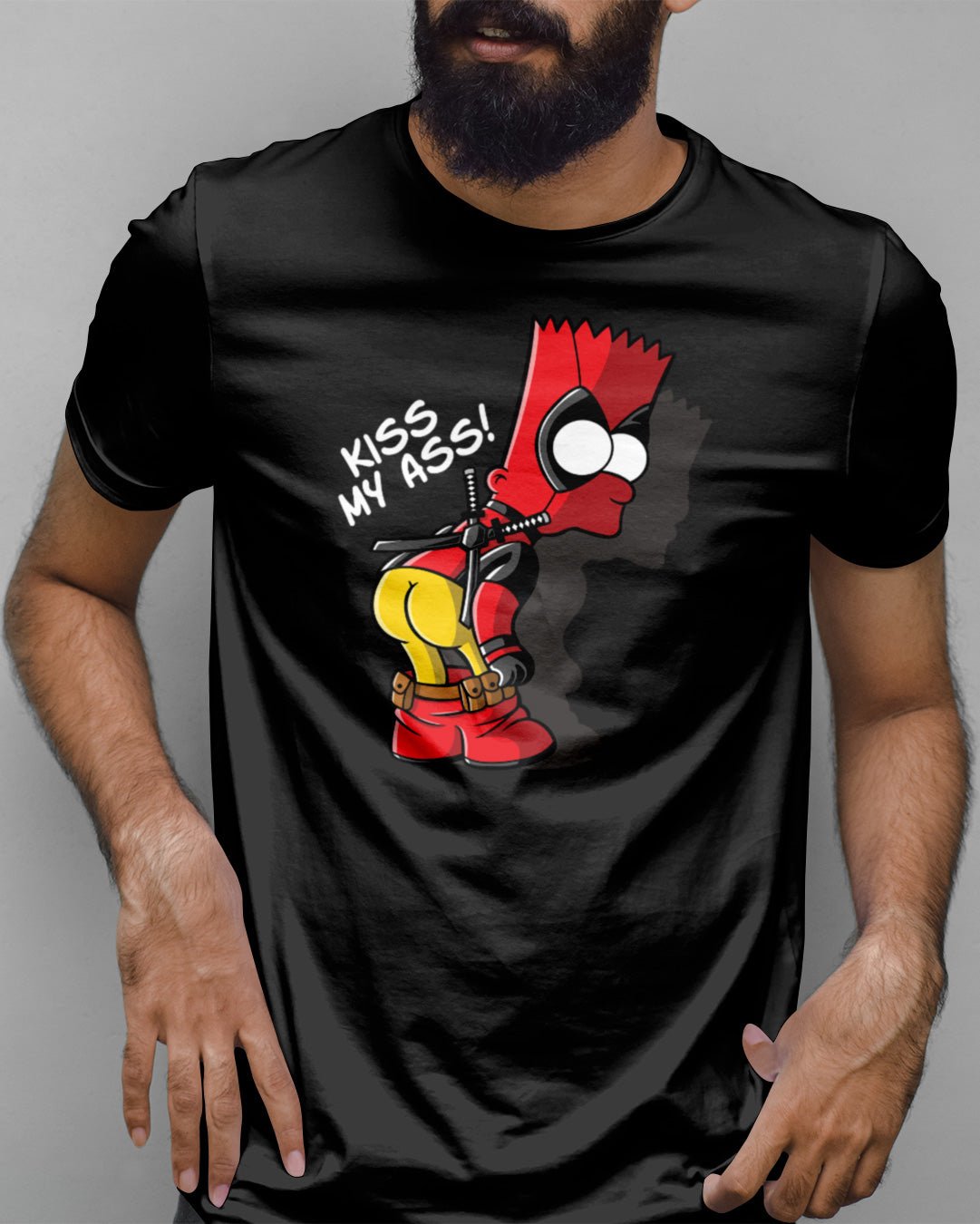 Cartoon - Los Simpsons - Bart Kiss My As - Flag22 Store